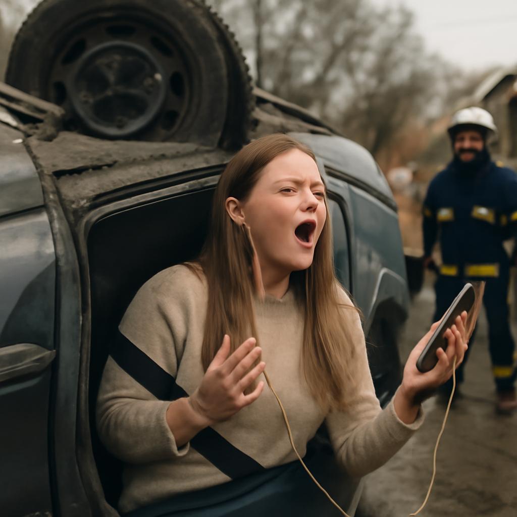 Mulher grava vídeo dançando Baby One More Time e perde controle do veículo nos EUA, mas sai ilesa