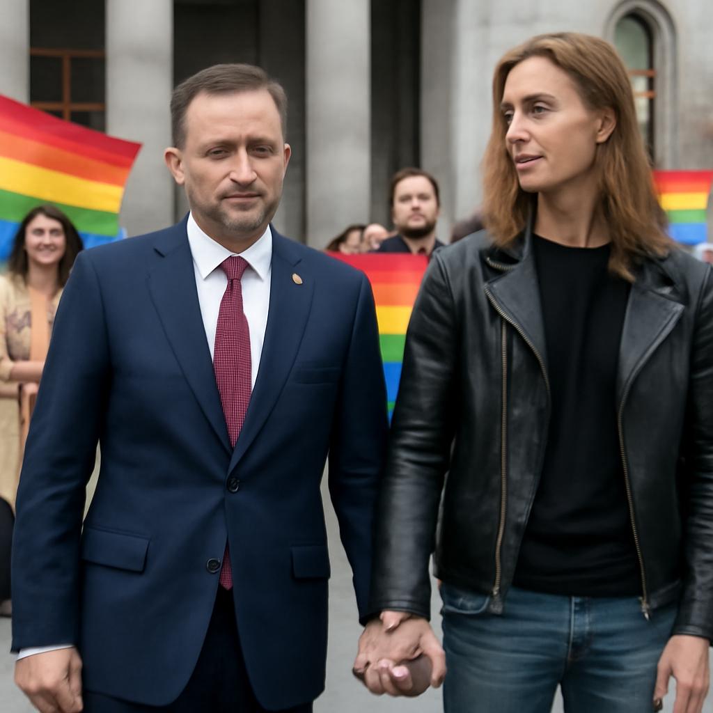 Dawid Szóstak rompe com partido ultraconservador para viver amor com Michalina Manios, modelo intersexo e ativista LGBTQIA+