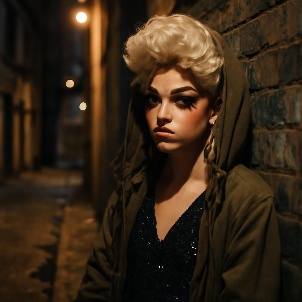 Lew-Delilah, ex-estrela da cena drag, compartilha sua trajetória entre a fama precoce e a luta contra a homofobia e a falta de moradia
