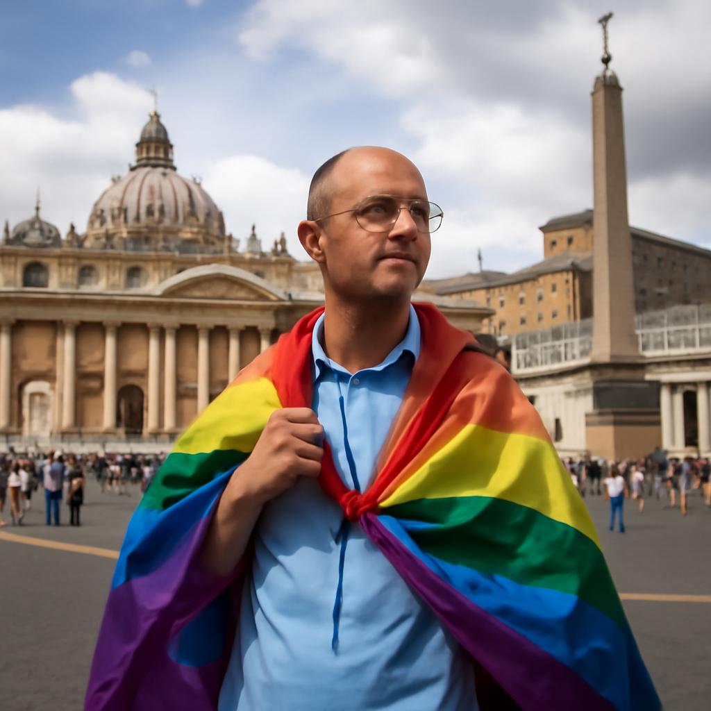 Mais de 1.400 pessoas celebram visibilidade e acolhimento LGBTQIA+ na Porta Santa de Roma