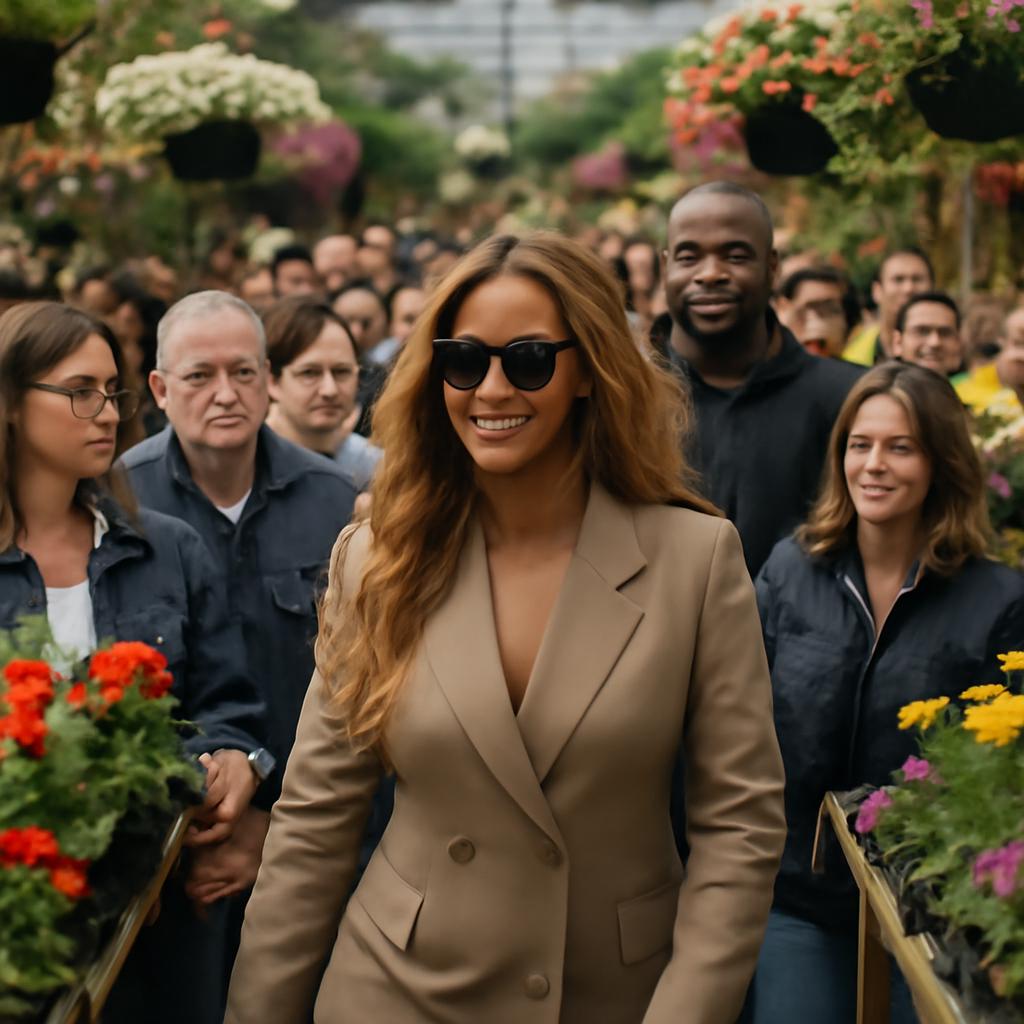 Superstar americana Beyoncé atrai atenção ao frequentar centro de jardinagem, gerando aumento recorde de visitas ao site do estabelecimento