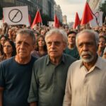 Manifestação em Copacabana defende a democracia e critica limitação das investigações do STF