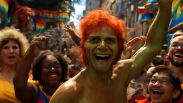 Manifestação cultural em Belém escolhe Curupira de salto como símbolo da força e resistência LGBTQIA+ no Círio de Nazaré