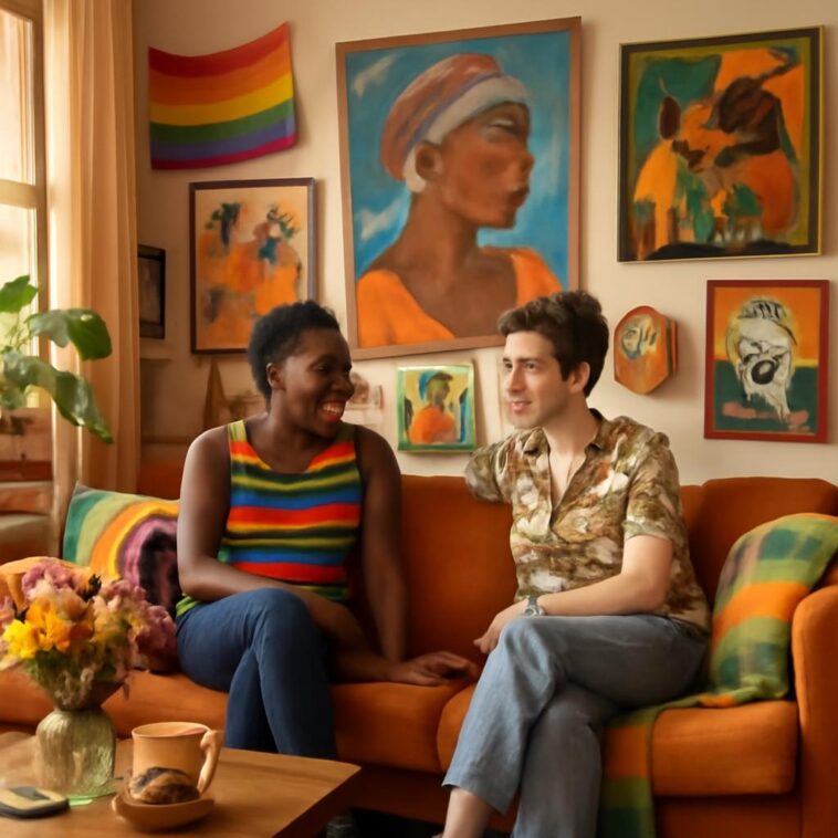 Descubra o poder da arte queer para expressar sua identidade e criar um espaço seguro e acolhedor em seu lar