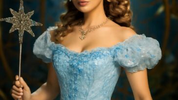 Cantora vive o figurino da personagem Glinda fora dos sets, reforçando sua conexão com o musical Wicked