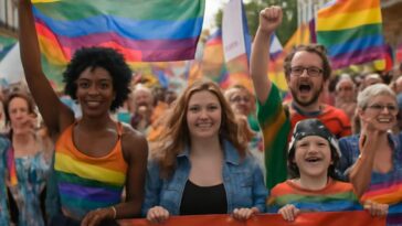 Evento reuniu cerca de mil pessoas em Pau, França, para reivindicar respeito e avanços contra a discriminação