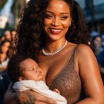 Cantora celebra aniversário do parceiro A$AP Rocky em primeira aparição pública pós-parto