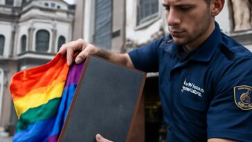 Obra que celebra a diversidade LGBTQIA+ é furtada pela segunda vez da Peterskapelle em Lucerna, Suíça