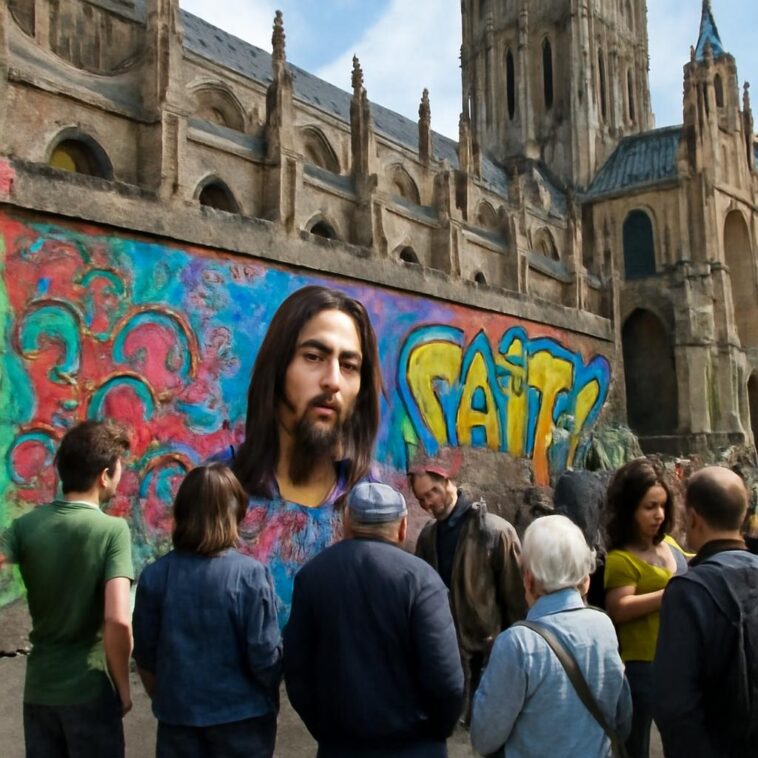 Instalação com apoio do reitor gay provoca reações intensas ao questionar amor, ódio e espiritualidade