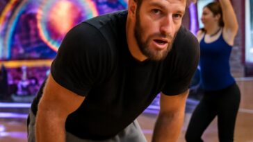 Ex-jogador de rugby enfrenta rotina exaustiva e mostra conexão especial com parceira Nadiya Bychkova