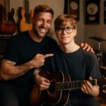 Em show no Chile, o cantor orgulhosamente viu seu filho brilhar no palco, mostrando que a arte corre em suas veias