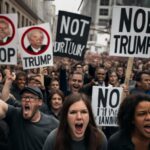 Manifestações nacionais desafiam o autoritarismo de Trump com apoio global e ativação da Guarda Nacional