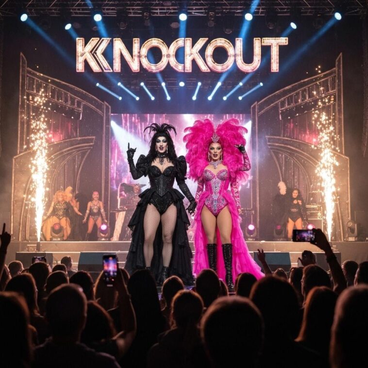 Ícones do RuPaul’s Drag Race unem glam e rock em show imperdível, celebrando arte queer e diversidade em Edmonton