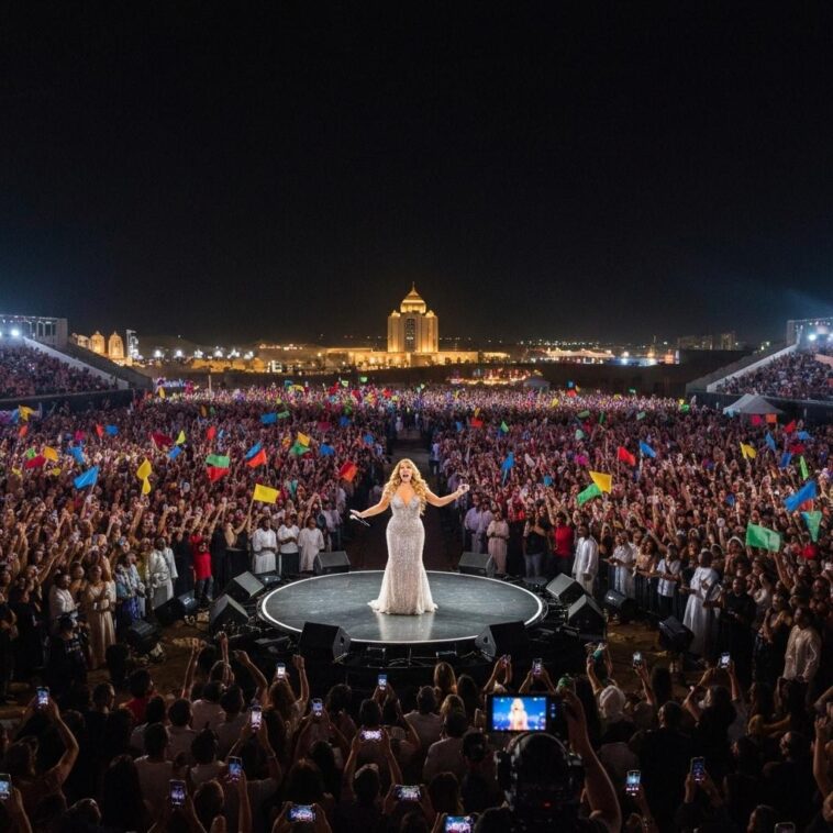 A diva pop retorna com sua voz poderosa para encantar a cena cultural de Abu Dhabi no Saadiyat Nights
