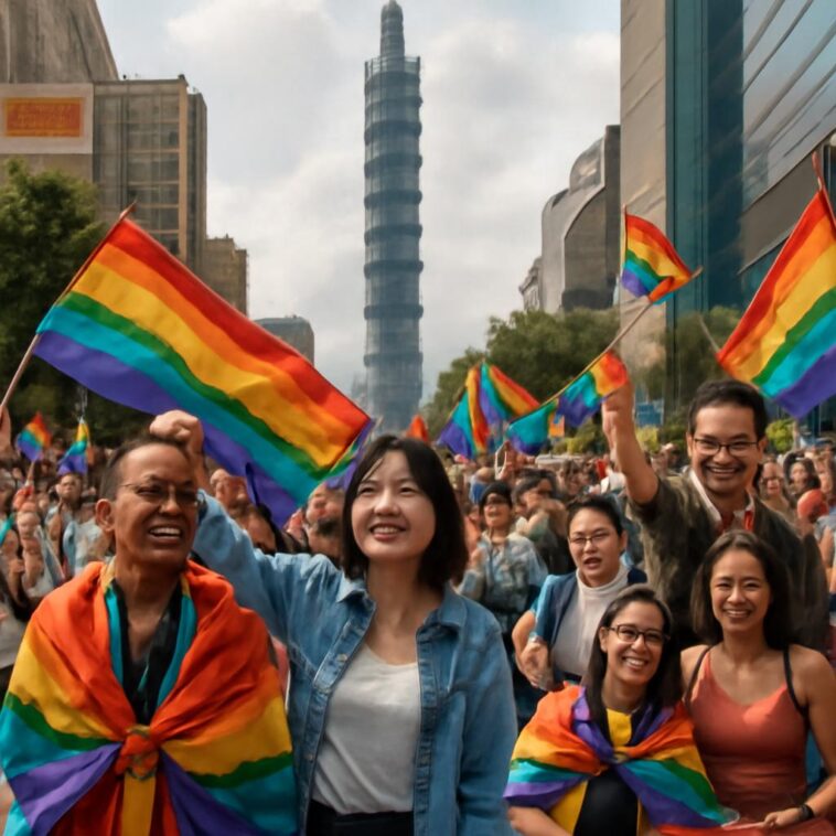Mais de 150 mil pessoas participaram da Parada do Orgulho LGBTQIA+ em Taipei, defendendo respeito e autonomia de gênero