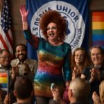 União da educação de Nova Jersey celebra a arte drag em convenção durante corrida ao governo estadual