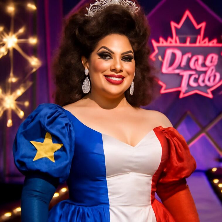 Sami Landri representa a cultura acadiana com irreverência e talento na competição nacional de drag queens