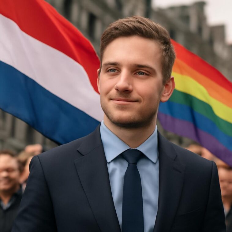 Rob Jetten, líder do partido D66, conquista vitória histórica nas eleições parlamentares na Holanda