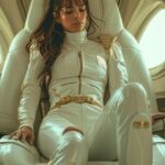 A atriz e empreendedora surpreende com look ousado e transparente, celebrando o Halloween com estilo galáctico