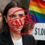 Rumores satíricos viralizaram, mas atriz nunca fez doação nem comentou sobre 'cura' LGBTQ+