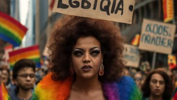 Haysam Ali encarna drag Rhamona no Halloween para denunciar ameaça aos direitos da comunidade nos EUA