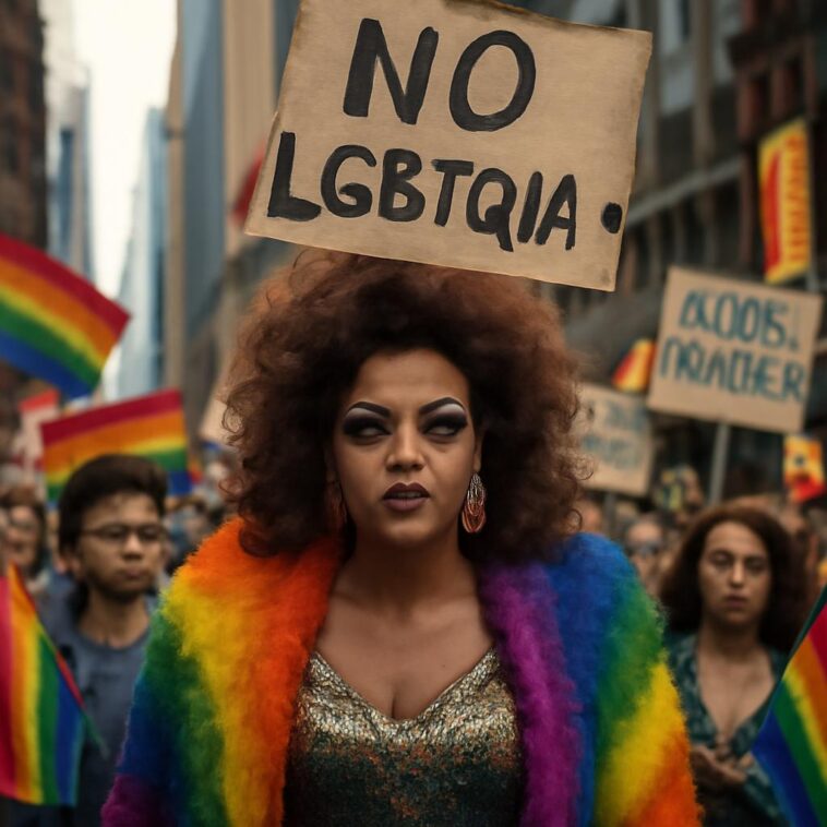 Haysam Ali encarna drag Rhamona no Halloween para denunciar ameaça aos direitos da comunidade nos EUA