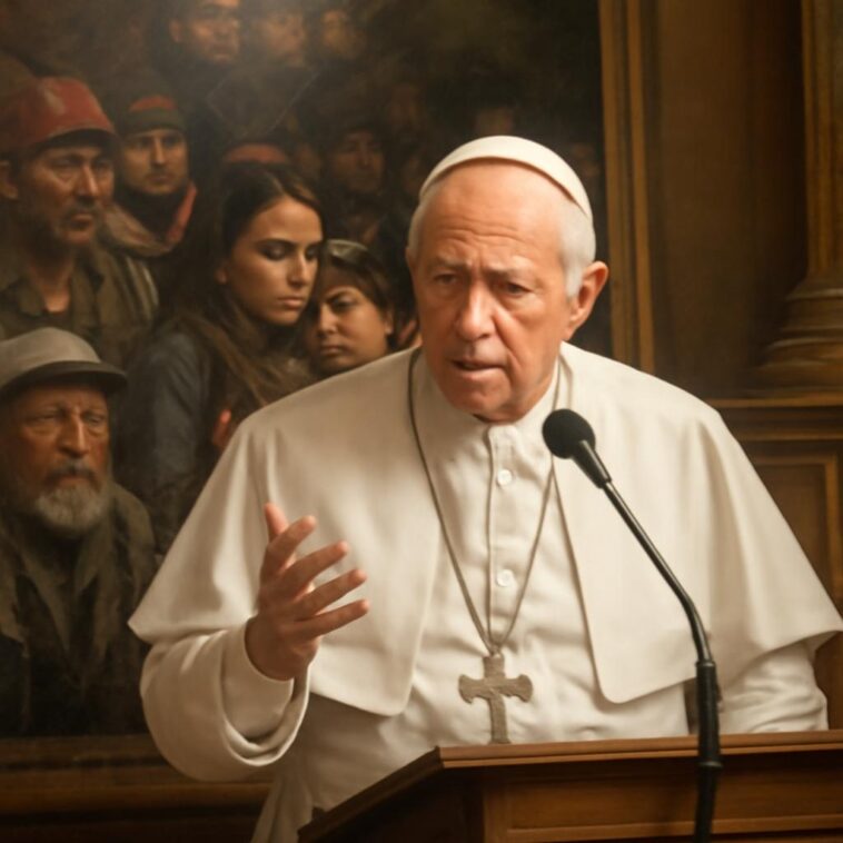 Pontífice, nascido em Chicago, manifesta preocupação com a negação da comunhão a imigrantes detidos
