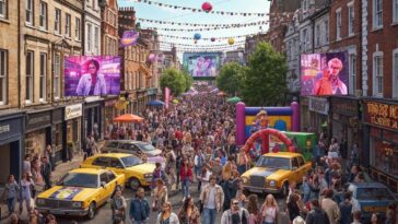 Impersonators de Adam Ant e Madonna animam evento retrô para celebrar a cultura pop e a diversão nostálgica