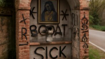 Sindaca de Ferno se manifesta indignada com o ataque à edícula dedicada à Madonna em San Macario