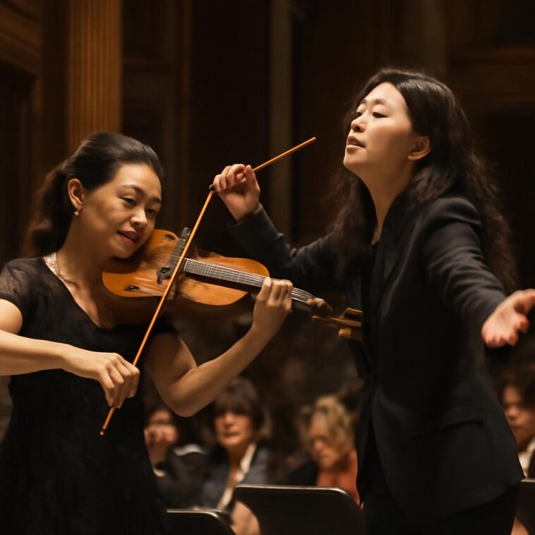 Performance da violinista Midori e da regente Nodoka Okisawa renova o legado da música clássica com sensibilidade e força