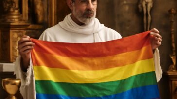 Celebração em Sevilha provoca controvérsia ao exibir bandeira do movimento LGBTQIA+ no altar