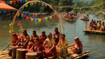 Parada fluvial com balsas decoradas destaca tradição e sustentabilidade no festival das Filipinas