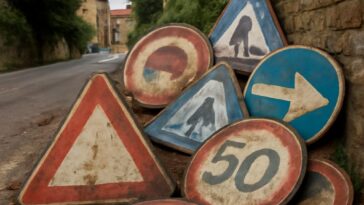 Moradores e comerciantes pedem ação urgente para retirar placas que atrapalham acessibilidade e causam insegurança