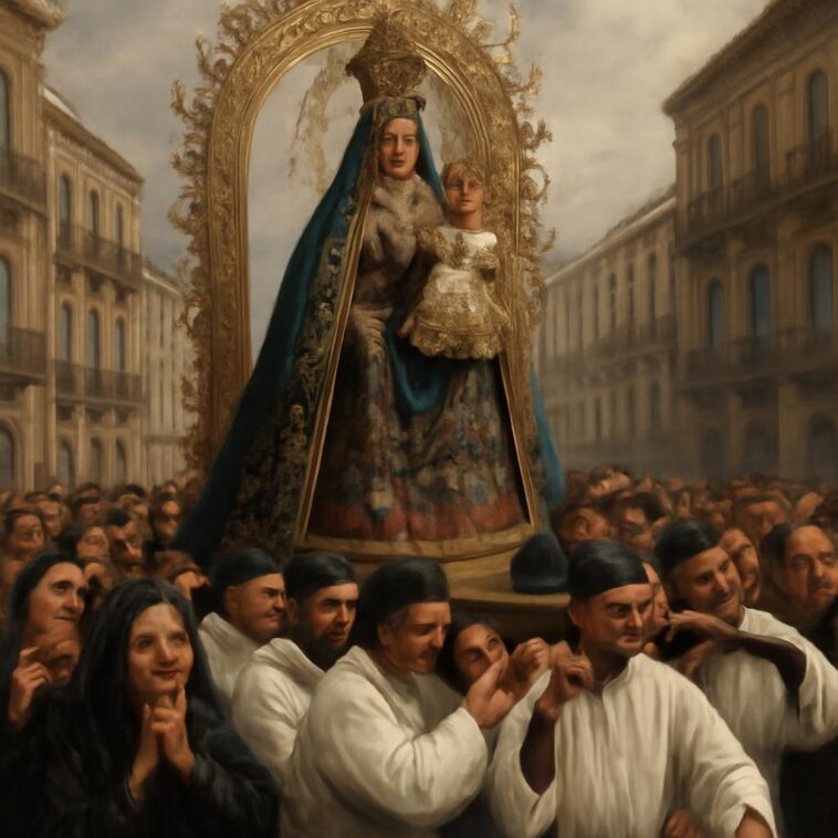 Mesmo com o frio, multidão celebra força e consolo da fé na tradicional procissão da Madonna della Consolazione