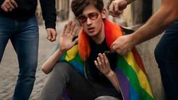 Jovem de 15 anos sofre agressão e insultos homofóbicos em plena rua; cidade clama por justiça e respeito