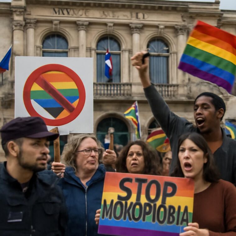 Prefeito denuncia grupo identitário que vandalizou símbolos da causa LGBTQIA+ na cidade