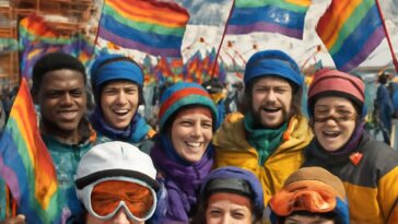 Descubra as festas e eventos queer nas montanhas para celebrar a temporada de ski com orgulho e diversão