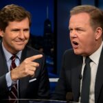 Tucker Carlson provoca Piers Morgan a dizer slur homofóbico ao vivo 12 Em debate polêmico, Tucker insiste no uso de palavra ofensiva, desafiando limites do discurso LGBTQIA+