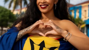 A estrela homenageia sua terra natal no aniversário da independência e da república