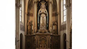 Escultura do século XIV da Virgem Maria encanta com beleza e história no Convento de Santa Inês