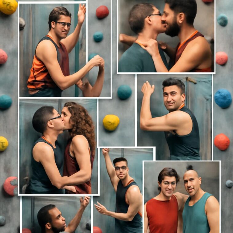 Fotos em paredes de escalada: o clichê queer dos apps de namoro 1 Descubra por que gays em paredes de escalada viraram o equivalente LGBTQIA+ ao clichê dos peixes mortos