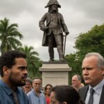 Movimento contra o deslocamento do monumento ao colonizador avança na justiça e reacende a reflexão sobre memória e identidade