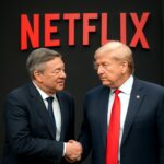 Netflix e Ted Sarandos se aproximam de Trump antes da compra da Warner Bros. 12 Encontro sigiloso no Salão Oval fortaleceu estratégias para aquisição bilionária da Warner Bros. e HBO Max