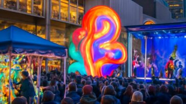 Festival de inverno estreia no renovado Eau Claire Plaza com luzes, shows e mercado para toda a comunidade LGBTQIA+