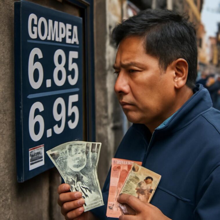 Queda perto: dólar virtual se aproxima do câmbio oficial na Bolívia 1 Dólar paralelo registra queda histórica e se aproxima do valor referencial do Banco Central