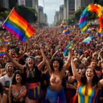 Parada LGBTQIA+ de São Paulo reúne milhões em celebração da diversidade 12 Evento histórico une ativismo, cultura e alegria em uma das maiores manifestações do Brasil