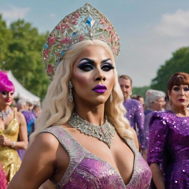 Myki Meeks, de Orlando, vive o sonho de competir na 18ª temporada de RuPaul’s Drag Race, representando a comunidade LGBTQIA+ com força e glamour