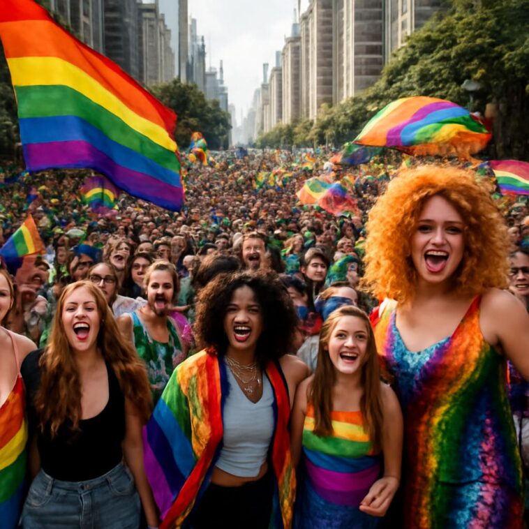 Evento vibrante destaca diversidade e fortalece a comunidade LGBTQIA+ com muita cor e resistência