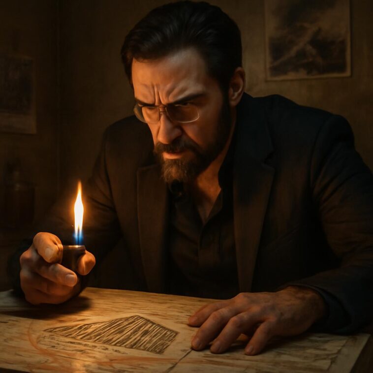 Jaques, personagem de Marcello Novaes, decide pôr fogo na empresa da família em trama cheia de tensão e suspense