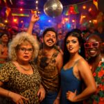 No Centro Histórico, evento celebra a música brega com pista inclusiva e cheia de energia